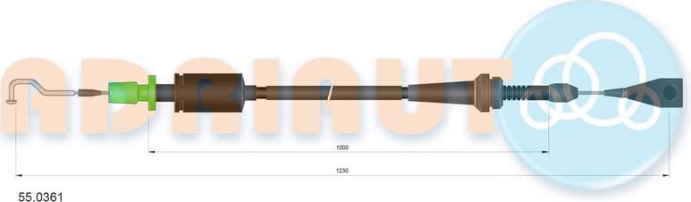 Cable accelerator control 55.0361 - image 2