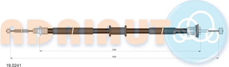 Cable Pull, parking brake 19.0241