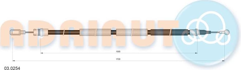 Cable handbrake 03.0254 - image 2