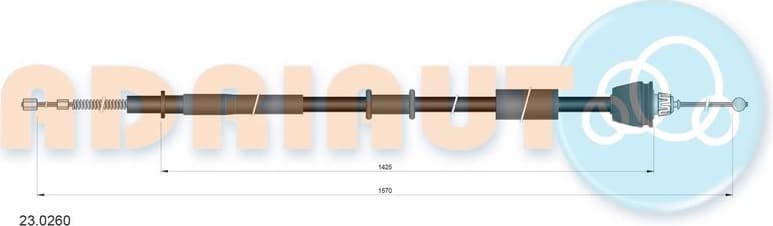 Cable handbrake 23.0260 - image 2