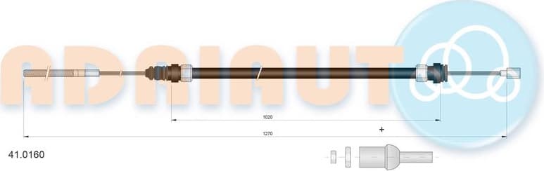 Cable Pull, clutch control 41.0160