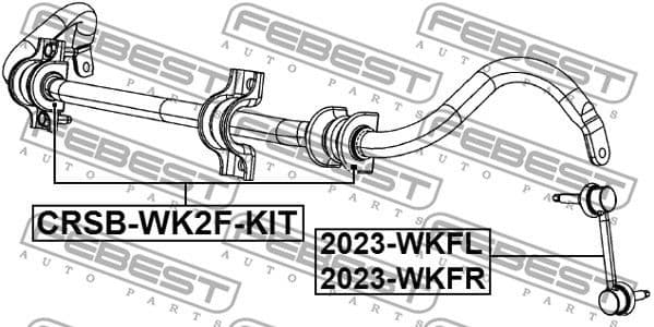 Repair Kit, stabiliser bush CRSB-WK2F-KIT - image 2