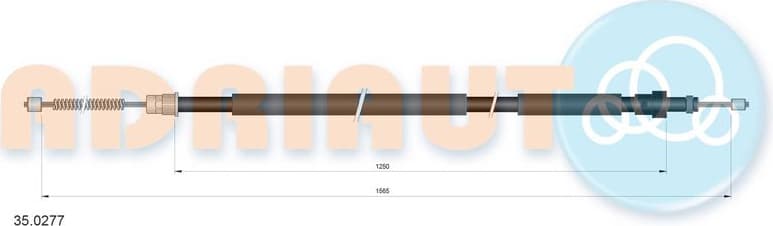 Cable handbrake 35.0277 - image 2