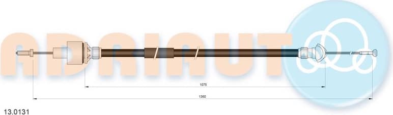 Cable Pull, clutch control 13.0131