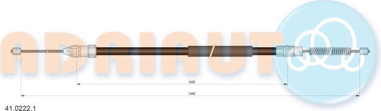 Cable Pull, parking brake 41.0222.1