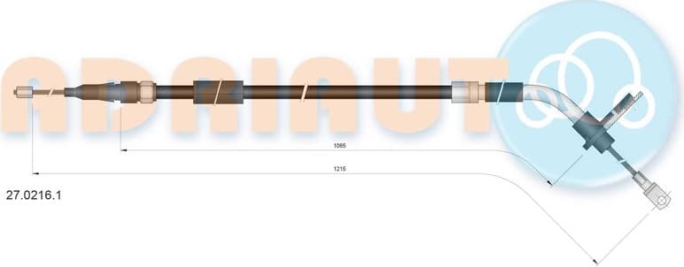 Cable handbrake 27.0216.1 - image 2