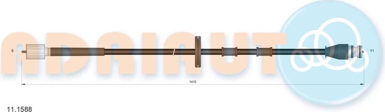 Cable speedometer 11.1588 - image 3