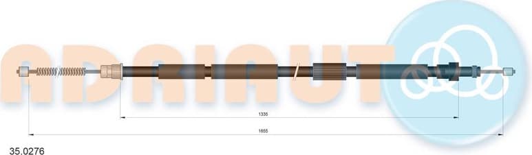 Cable handbrake 35.0276 - image 2
