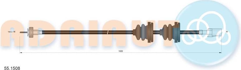 Cable speedometer 55.1508 - image 3