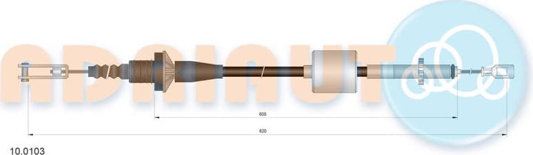 Cable Pull, clutch control 10.0103