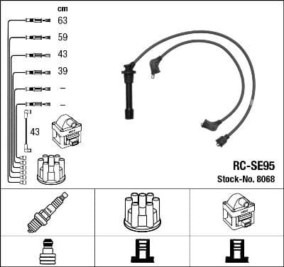 Ignition Cable Kit RC-SE95