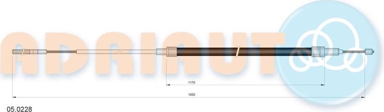 Cable handbrake 05.0228 - image 2