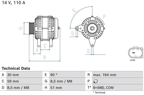 Alternator 0 986 084 760