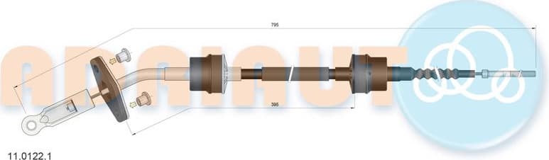 Cable Pull, clutch control 11.0122.1