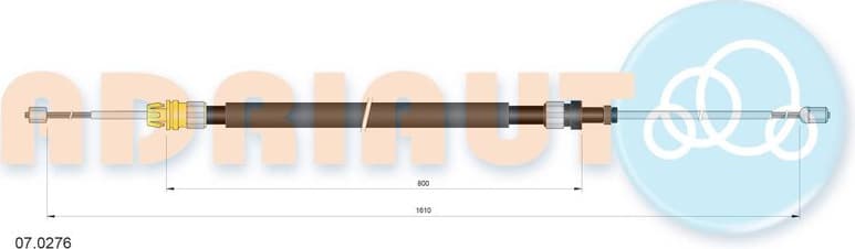 Cable handbrake 07.0276 - image 2