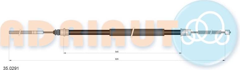 Cable handbrake 35.0291 - image 2