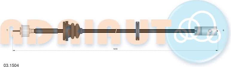 Cable speedometer 03.1504 - image 3