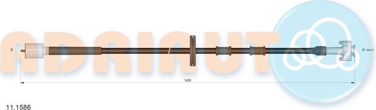 Cable speedometer 11.1586 - image 2