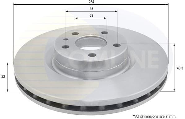 Brake Disc COATED ADC1848V