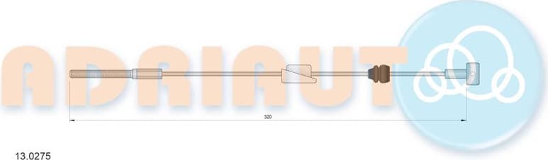 Cable Pull, parking brake 13.0275