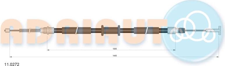 Cable Pull, parking brake 11.0272