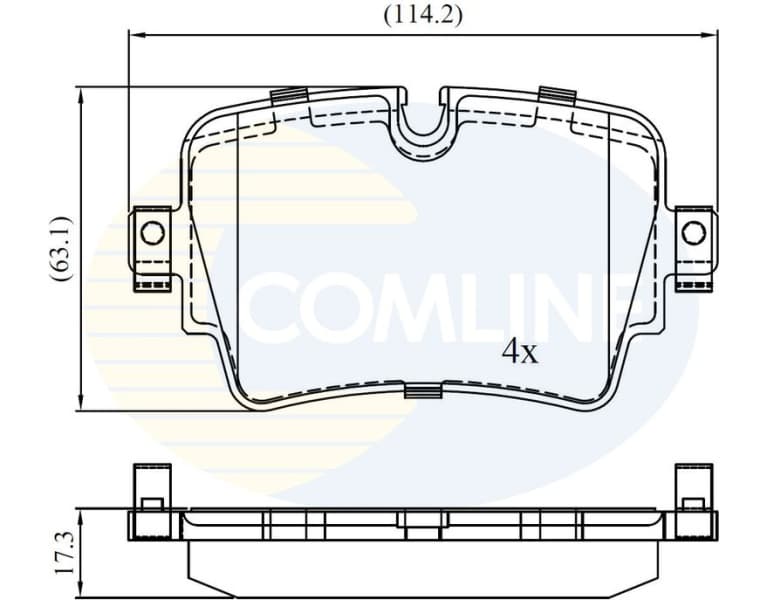 Brake Pad Set, disc brake CBP02455 - image 2