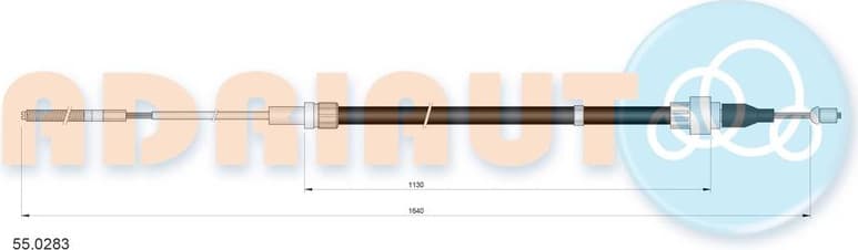 Cable handbrake 55.0283 - image 2