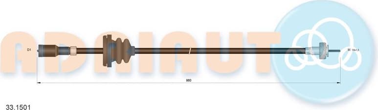 Speedometer Cable 33.1501