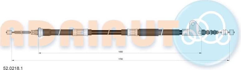 Cable handbrake 52.0218.1 - image 2