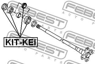 Bearing, drive shaft KIT-KEI - image 2