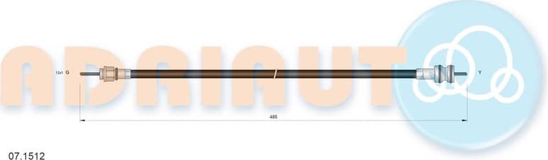 Speedometer Cable 07.1512