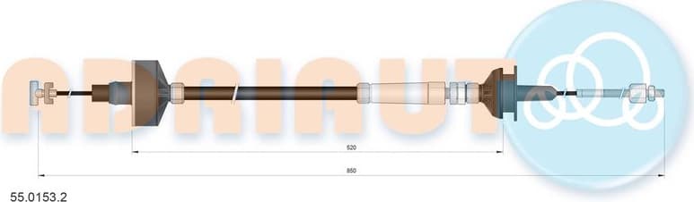 Cable clutch 55.0153.2