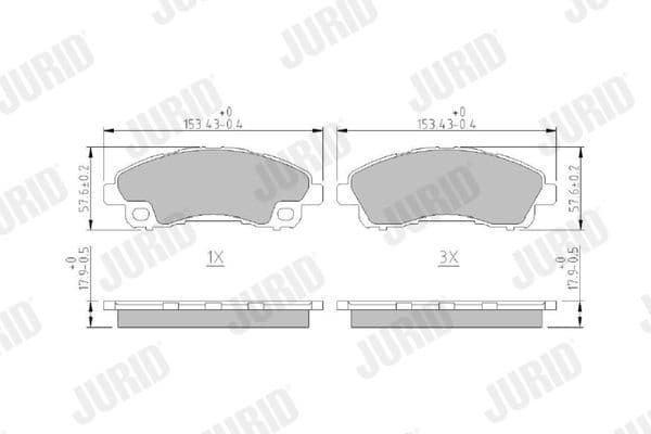 Brake Pad Set, disc brake 573979J