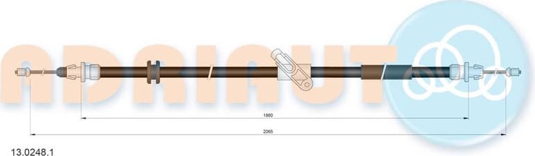 Cable handbrake 13.0248.1 - image 2