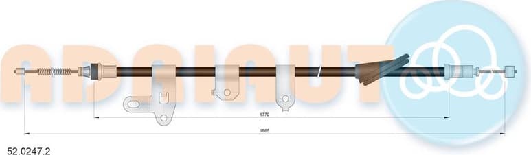 Cable handbrake 52.0247.2 - image 2