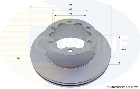 Brake Disc COATED ADC5011V - image 2