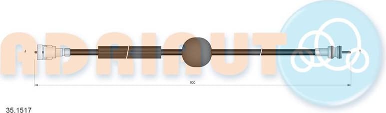 Cable speedometer 35.1517 - image 3