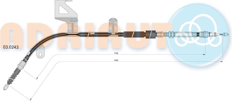 Cable handbrake 03.0243 - image 2
