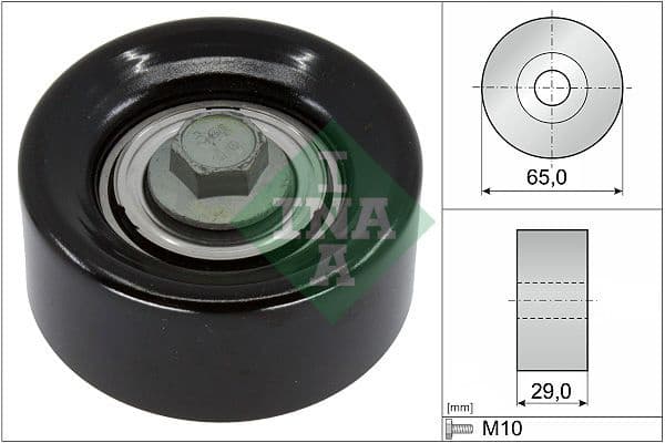 Deflection/Guide Pulley, V-ribbed belt 532 0936 10