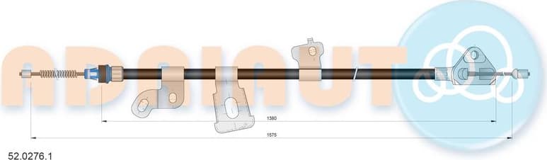 Cable handbrake 52.0276.1 - image 2