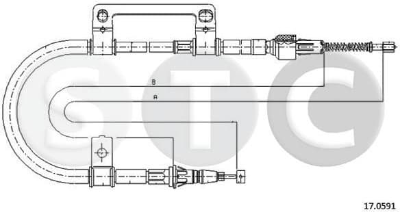 Cable handbrake 01300016