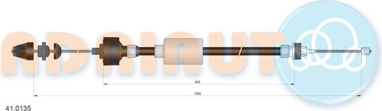Cable Pull, clutch control 41.0135