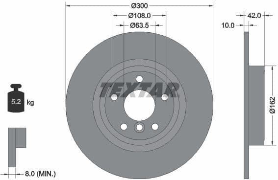 Brake Disc PRO+ 92309505