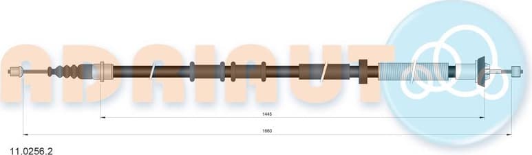 Cable Pull, parking brake 11.0256.2
