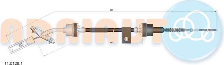 Cable Pull, clutch control 11.0128.1