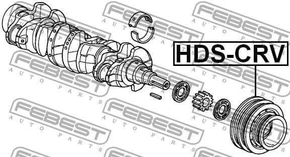 Belt Pulley, crankshaft HDS-CRV - image 2