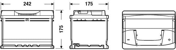 Starter Battery EXCELL ** EB602 - image 2