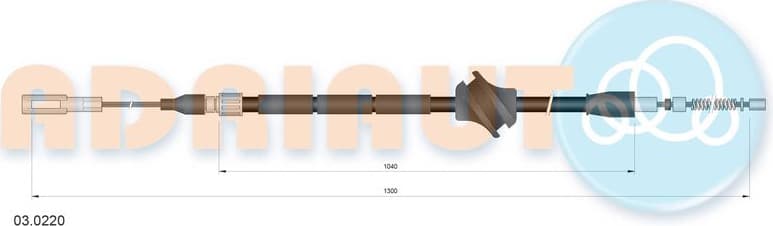 Cable handbrake 03.0220 - image 2