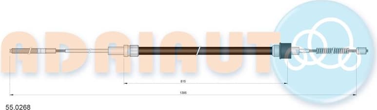 Cable handbrake 55.0268 - image 2