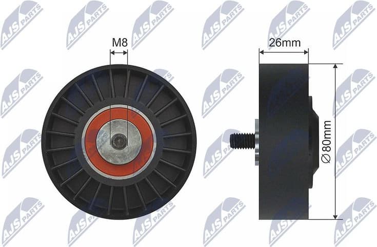 Tensioner Pulley, V-belt RNK-CT-036